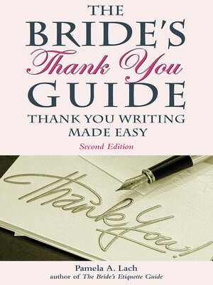 cover image of The Bride's Thank-You Guide